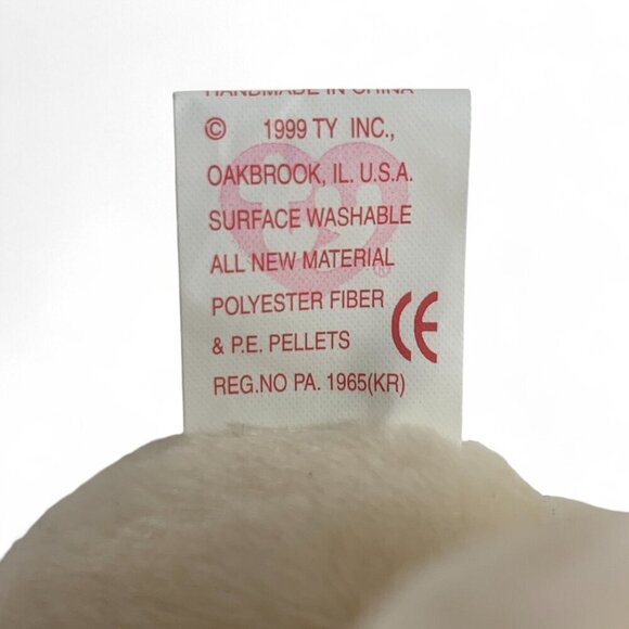 TY Beanie Babies "Nibbler" The Bunny 8" Plush Toy Collectible 1999 NWT - Picture 4 of 6